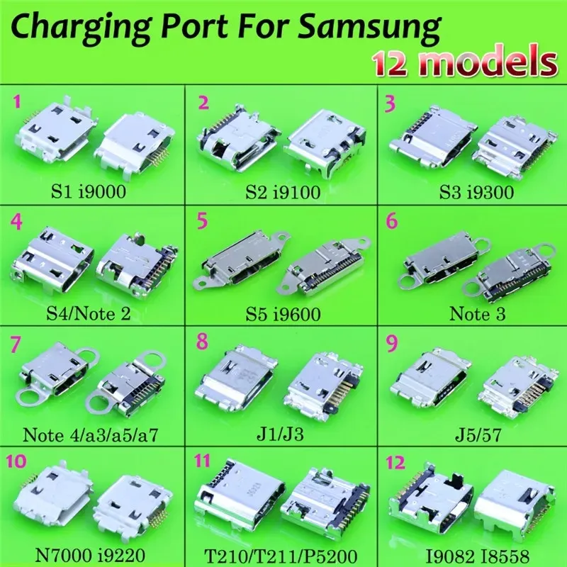 موصل قاعدة شحن ميكرو USB