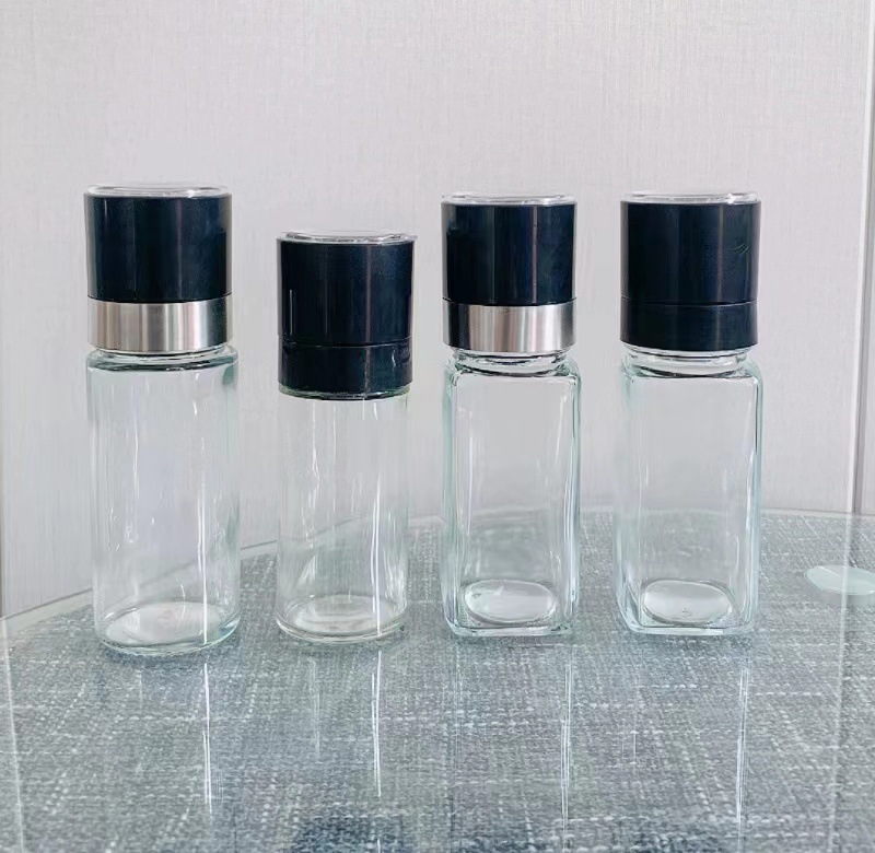 120ml 170ml دليل الشركة المصنعة مطحنة ملح وفلفل قابلة للتعديل مطاحن ملح وفلفل خشنة
