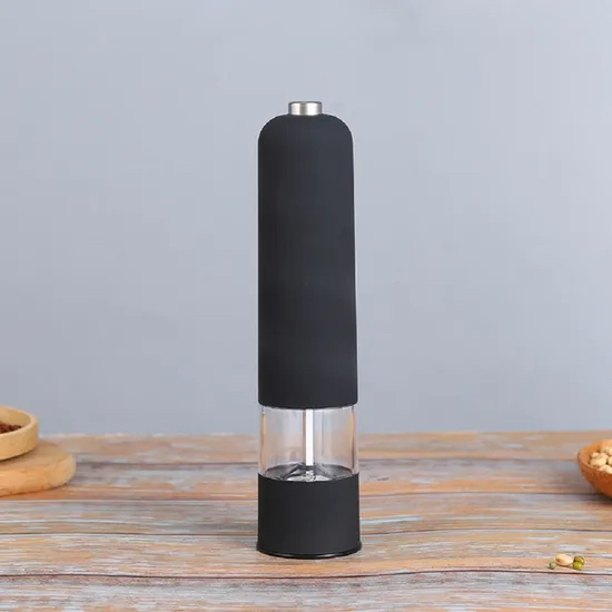 مطحنة فلفل كهربائية تعمل بالبطارية مع ضوء LED W18_9