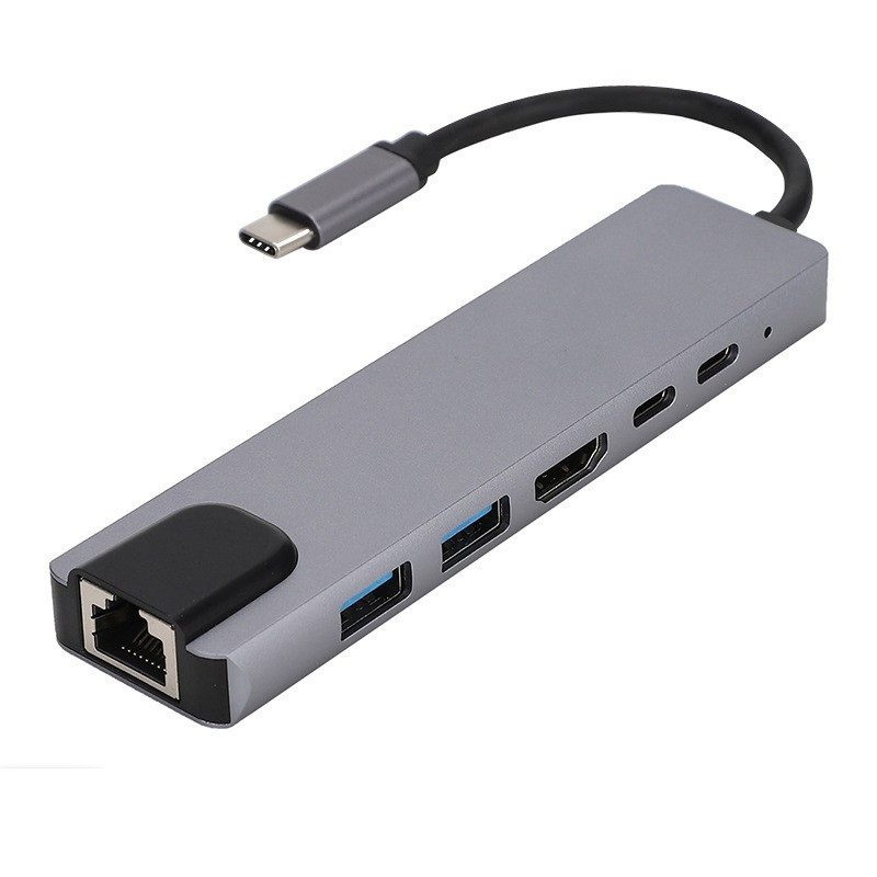 محطة توصيل نوع C مع منفذ 12 في 1 مع دعامات HDTV مزدوجة SD TF USB 3.1 USB-C Pd RJ45 محولات صوتية USB لأجهزة كمبيوتر ماك بوك