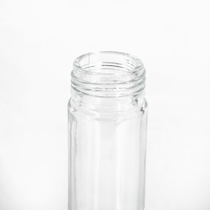 سعر المصنع مجموعة مطحنة توابل زجاجية يدوية لطحن الملح والفلفل 100ml مطحنة فلفل زجاجية فاخرة مع غطاء من البولي بروبيلين والسيراميك