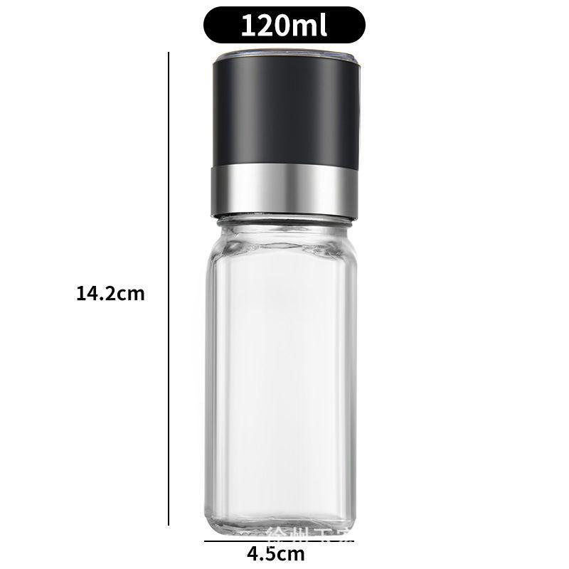 120ml 170ml دليل الشركة المصنعة مطحنة ملح وفلفل قابلة للتعديل مطاحن ملح وفلفل خشنة