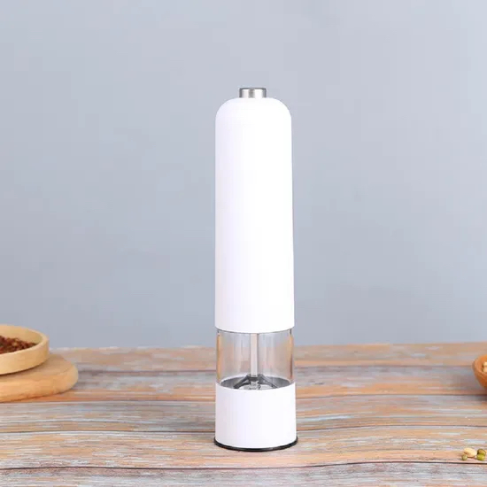 مطحنة فلفل كهربائية تعمل بالبطارية مع ضوء LED W18_9