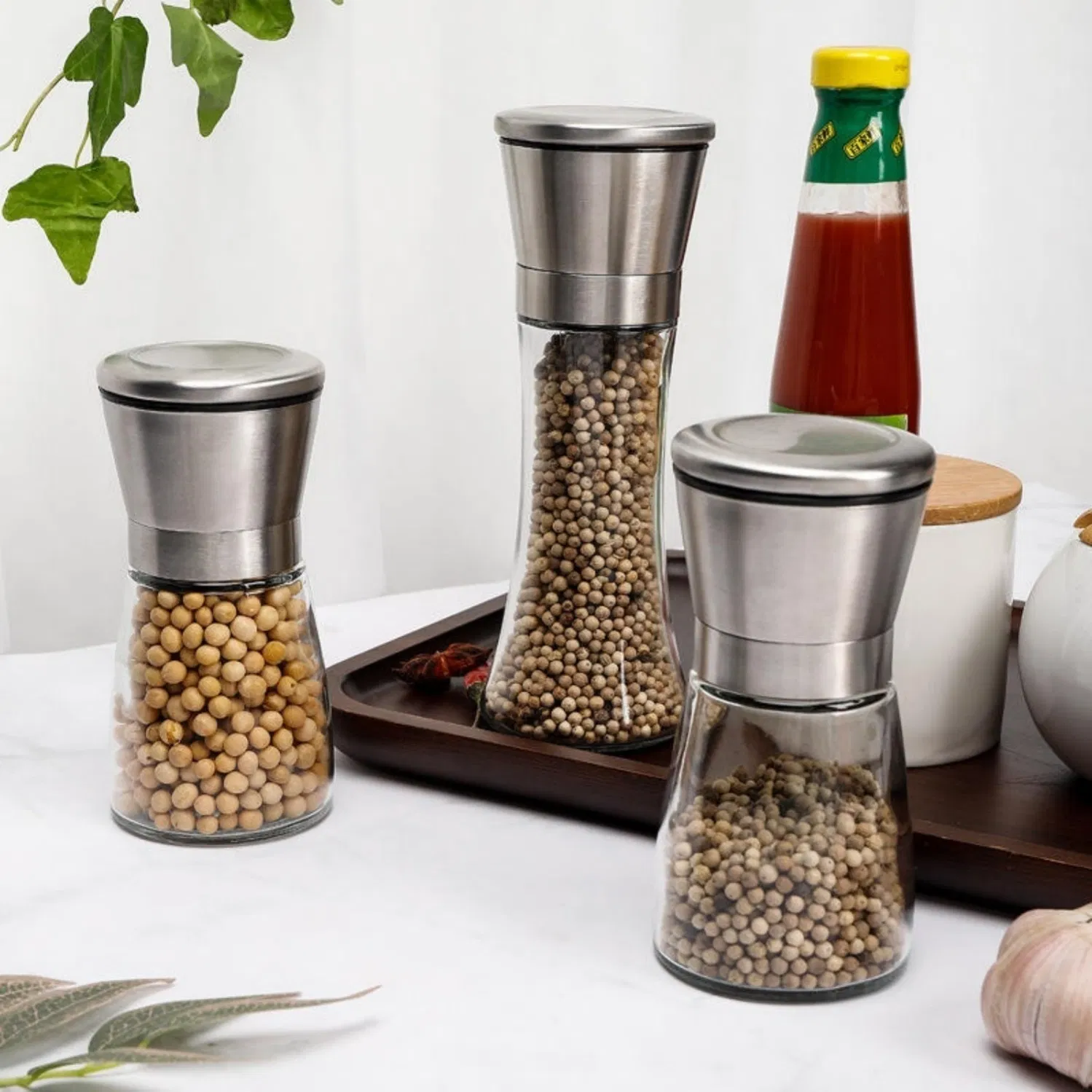 Moedor de Especiarias de Aço Inoxidável Resistente à Umidade e Econômico Prevê a Agregação de Especiarias Mesmo em Ambientes de Cozinha com Alta Umidade