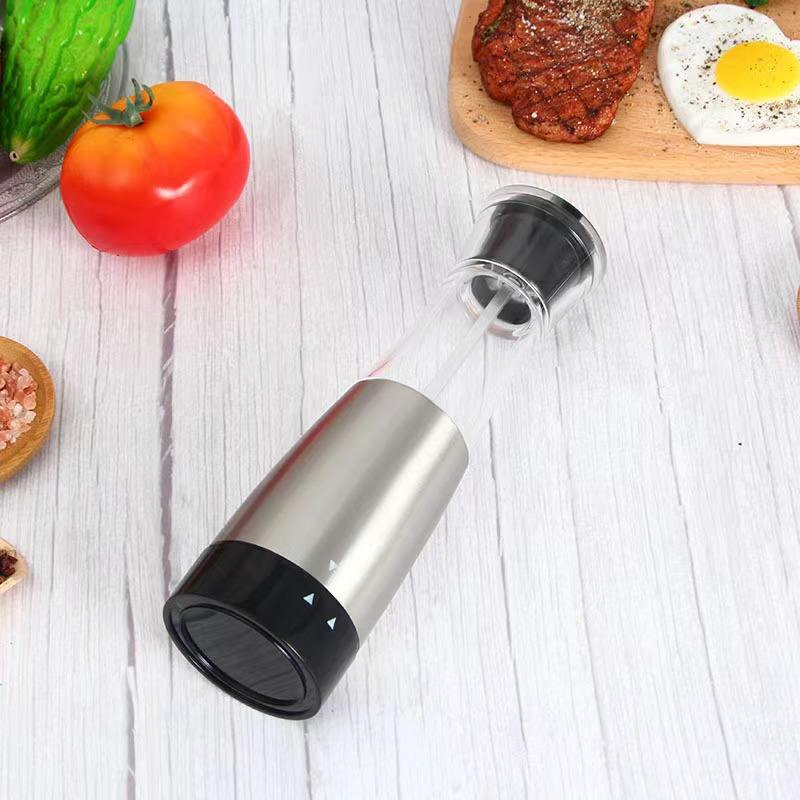Conjunto de Moedores de Sal e Pimenta Elétrico de Grande Capacidade com Gravidade