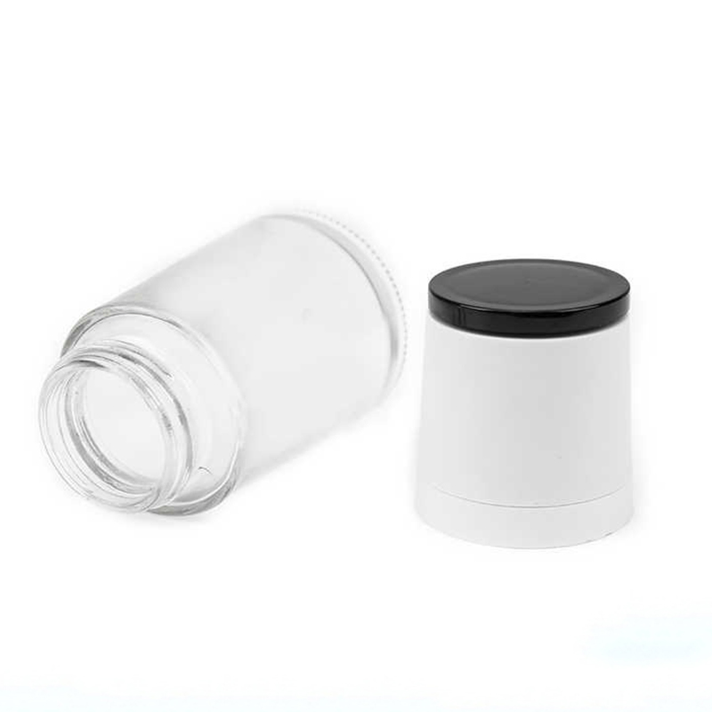 Design Moderno 120ml Moedor de Sal e Pimenta de Vidro com Material Cerâmico PP de Alta Qualidade Acessórios de Cozinha Uso Manual Moedor de Sal com Tampa