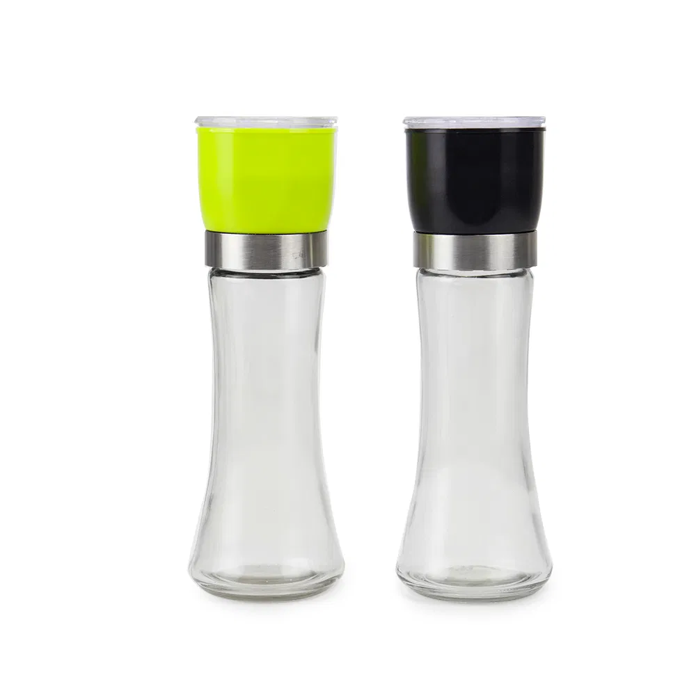 2026 Grande Capacidade 180ml Moedor de Sal e Pimenta Ajustável