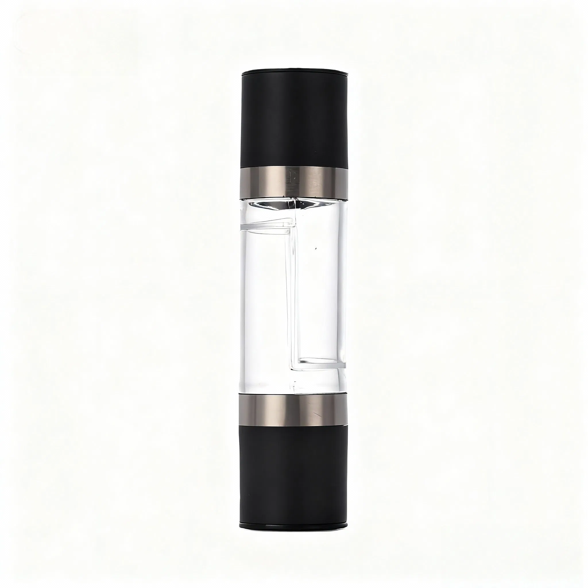 Moedor Manual Duplo de Sal e Pimenta em Aço Inoxidável 304 Transparente 2-in-1 Personalizado