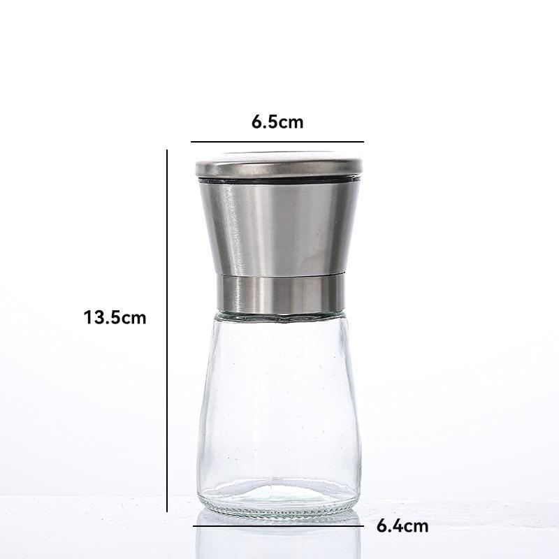 180ml 200ml Moedor de Sal do Mar e Pimenta Cerâmico Ajustável, Leve, Portátil e de Fácil Limpeza de Alta Qualidade