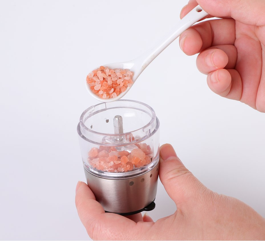 Conjunto de Moedores de Sal e Pimenta em Aço Inoxidável Elegante e Elétrico