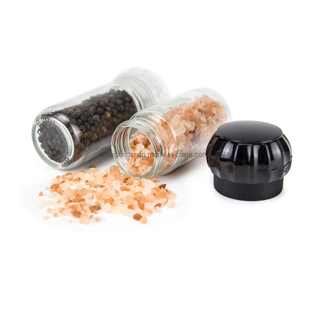 Moedor de Especiarias Manual de Plástico Mini com Moinho de Cerâmica para Sal e Pimenta