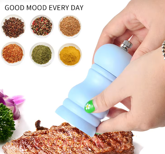 Conjunto de Moedores de Sal e Pimenta Mini Cumin Compacto