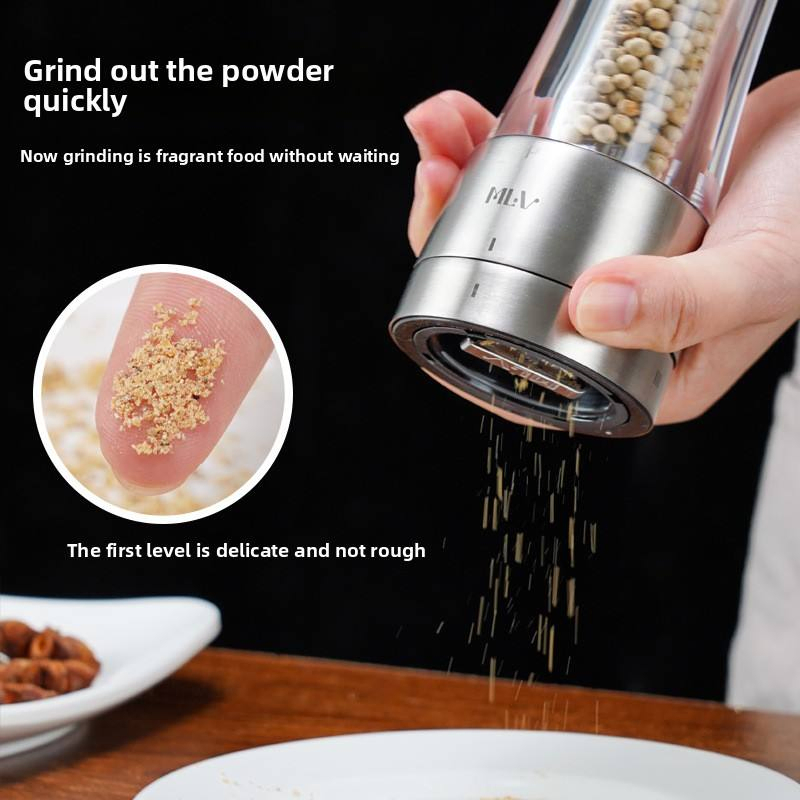 Stainless Steel Manual Adjustable Salt Pepper Grinder Mill
