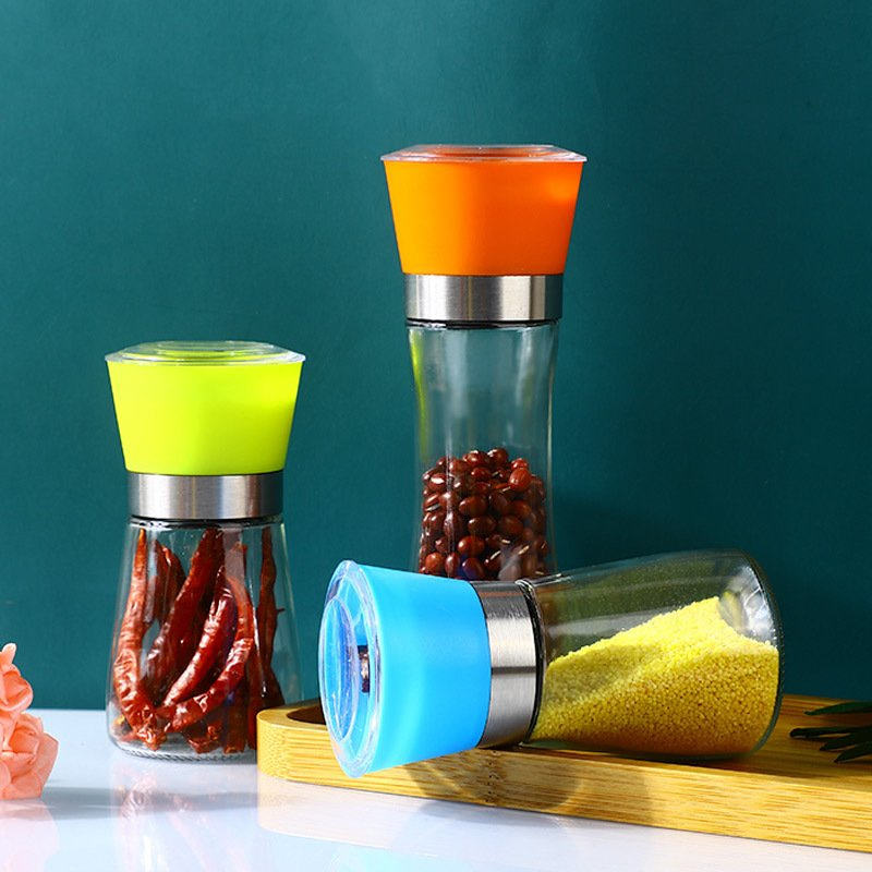 180ml 200ml Moedor de Sal do Mar e Pimenta Cerâmico Ajustável, Leve, Portátil e de Fácil Limpeza de Alta Qualidade