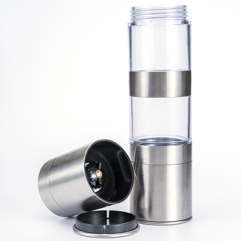 Frasco de Temperos em Aço Inoxidável Melhor Vendedor da Amazon Utensílios de Cozinha Moedor de Sal e Pimenta