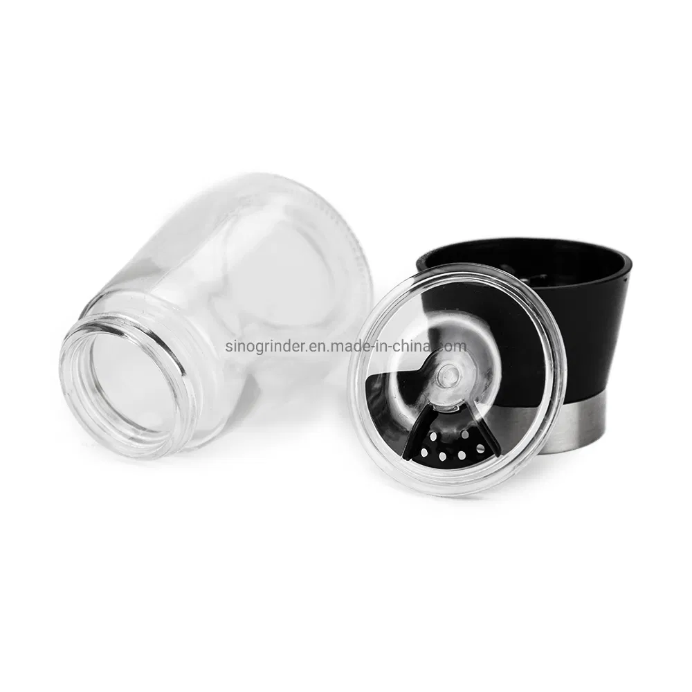 Conjunto de Moedores de Especiarias em Aço Inoxidável para Sal do Himalaia e Pimenta com Suporte