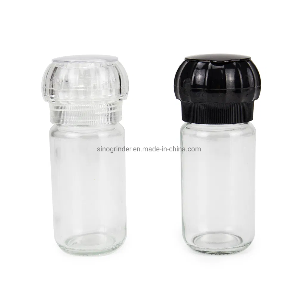 Moedor de Especiarias Manual de Plástico Mini com Moinho de Cerâmica para Sal e Pimenta