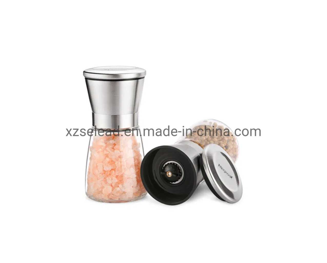 Conjunto de Moedores de Sal e Pimenta em Aço Inoxidável Personalizado para Cozinha