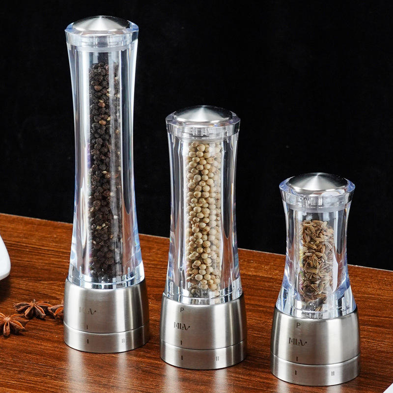 Stainless Steel Manual Adjustable Salt Pepper Grinder Mill