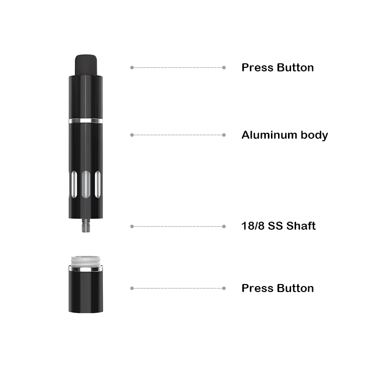 Mini One Handed Thumb Press Salt and Pepper Grinder Dry Spice Mills Portable Pepper Grinder Set