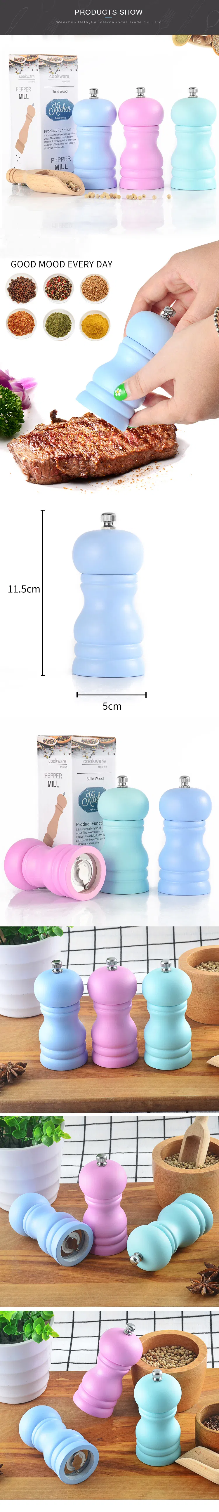 Conjunto de Moedores de Sal e Pimenta Mini Cumin Compacto