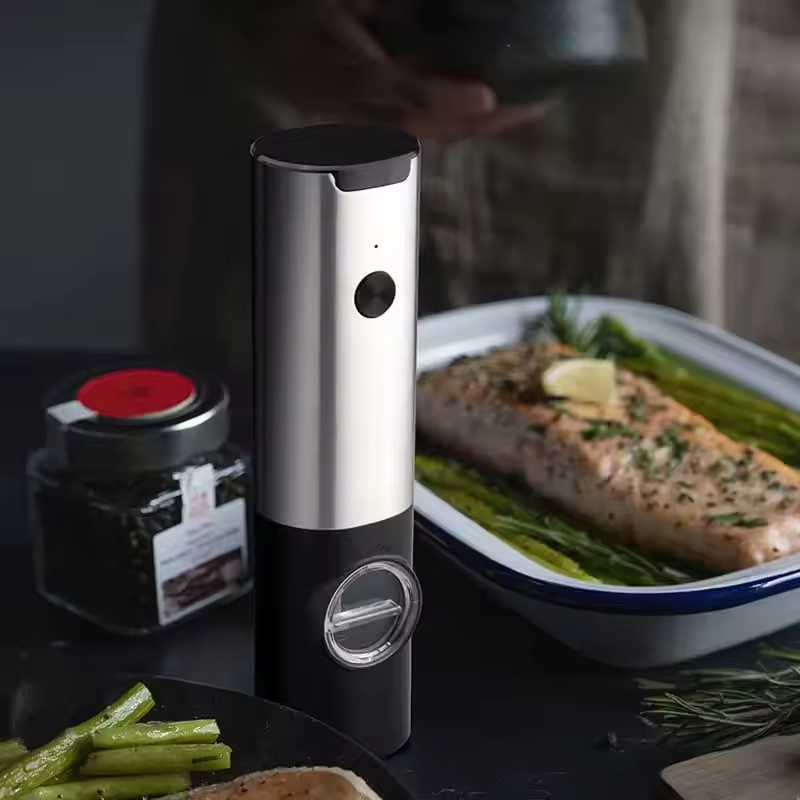 2025 Novo Conjunto de Moedores de Pimenta Elétricos com Bateria O Moedor Pode Ajustar a Espessura do Moedor de Especiarias Moedores de Pimenta Moedor de Sal e Pimenta Elétrico