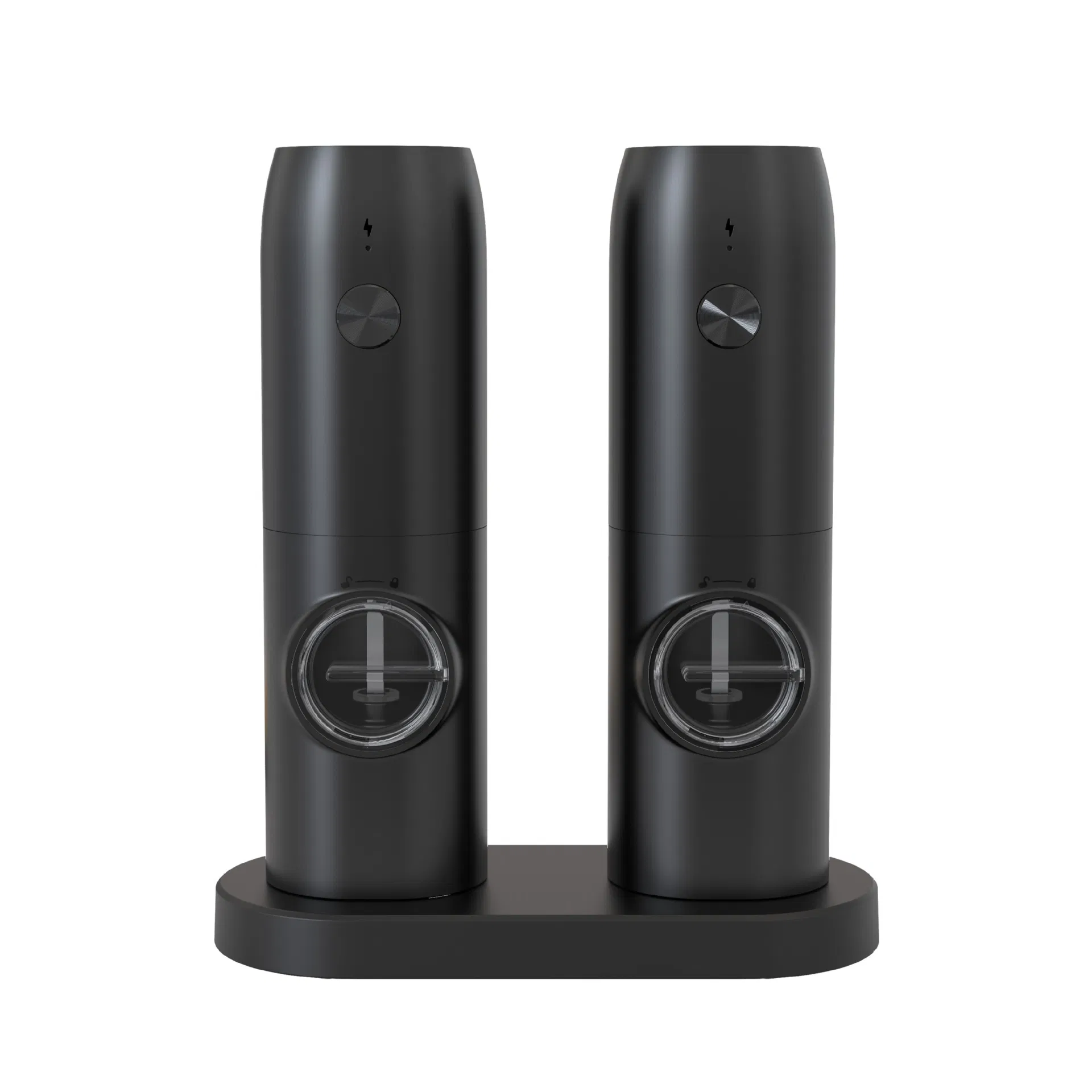 Moedor de Sal e Pimenta Elétrico Automático Recarregável por USB com Ajuste de Granulometria