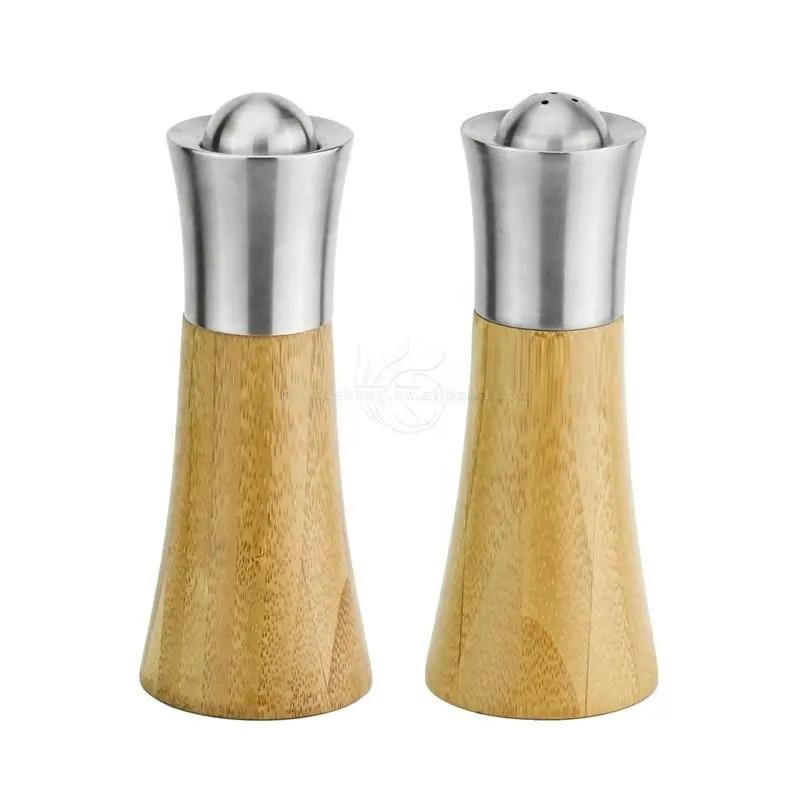 Moedor de Pimenta Ajustável e Saleiro Melhor Moinho de Especiarias Aço Inoxidável Escovado