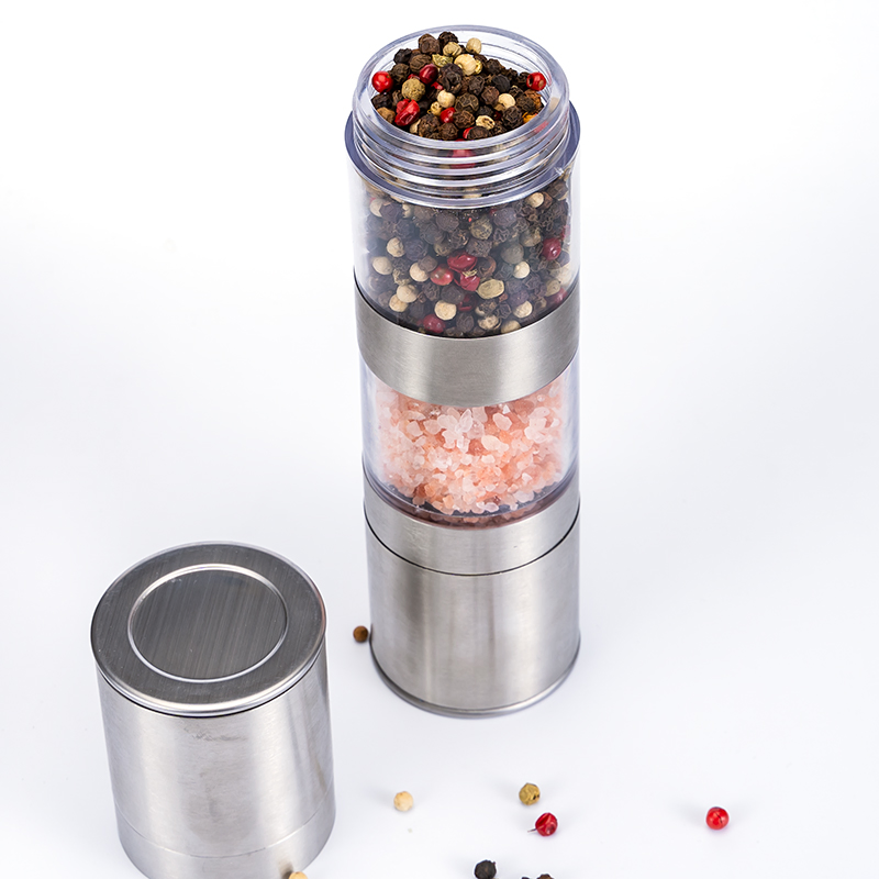 Frasco de Temperos em Aço Inoxidável Melhor Vendedor da Amazon Utensílios de Cozinha Moedor de Sal e Pimenta