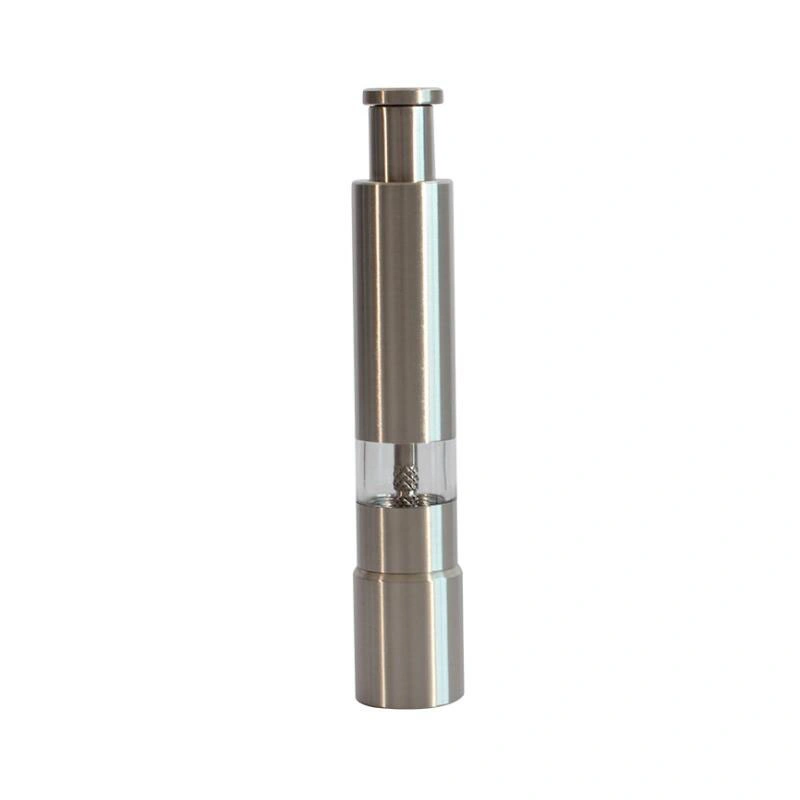 Moedor de Sal e Pimenta em Aço Inoxidável, Moedor Manual Gourmet com Bomba e Moagem, Moedor Moderno com Botão de Pressão Esg12014