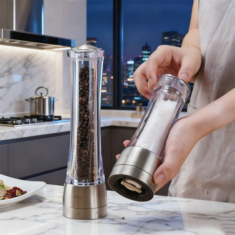 Stainless Steel Manual Adjustable Salt Pepper Grinder Mill