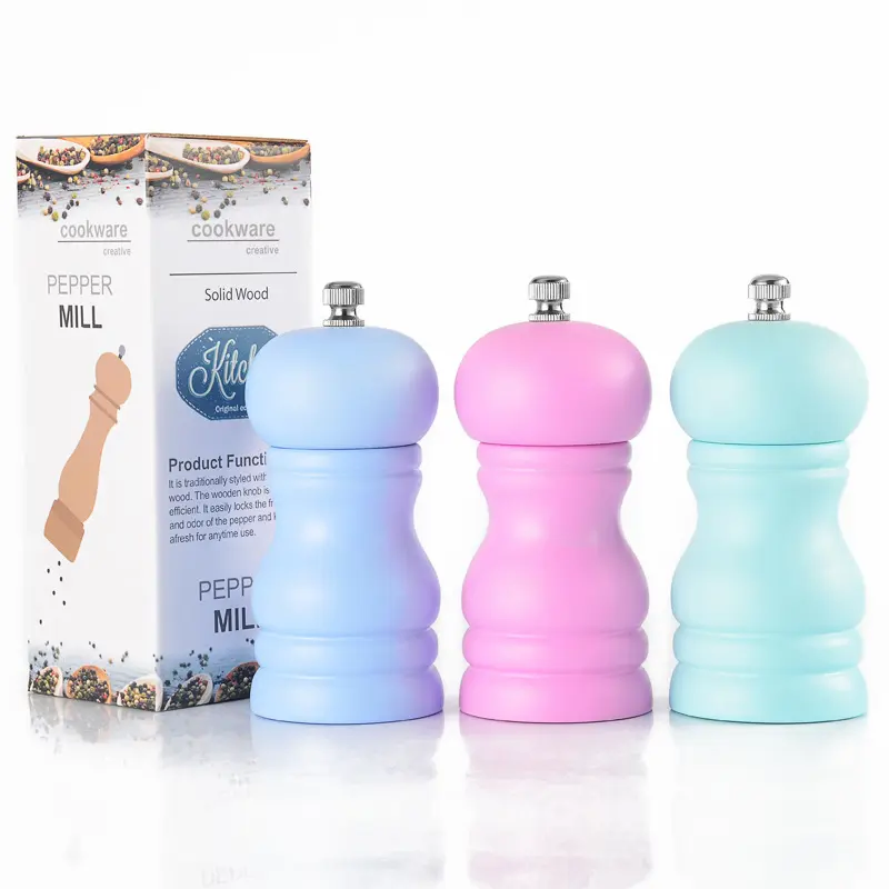 Conjunto de Moedores de Sal e Pimenta Mini Cumin Compacto