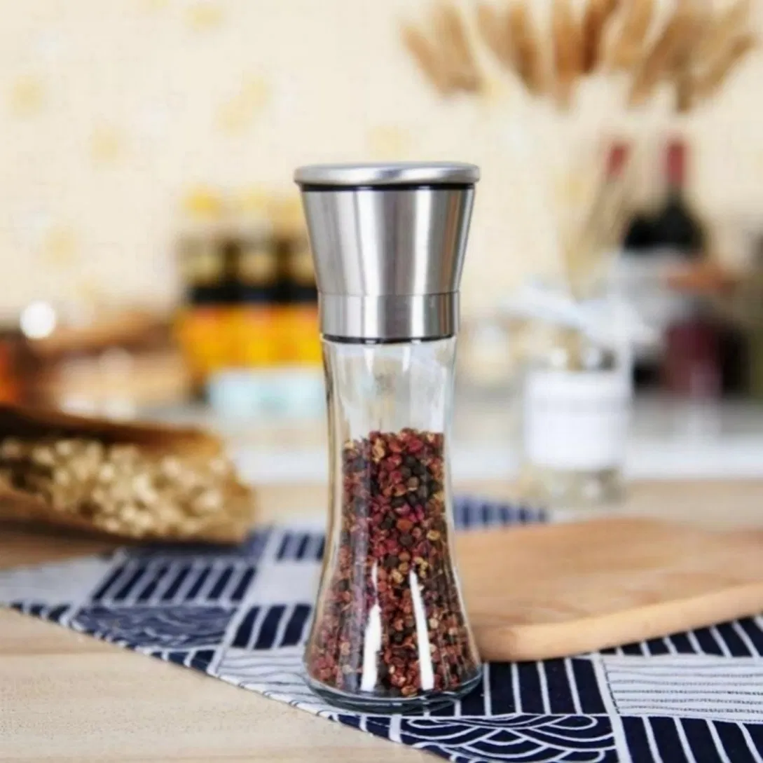Design Alto 201 Moedor de Aço Inoxidável 200ml Versátil para Pimenta, Sal e Especiarias