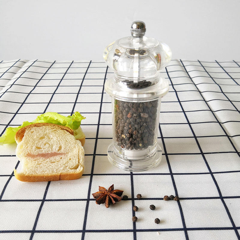 Preço de Fábrica Moedor de Sal e Pimenta de Acrílico Moedor de Especiarias Moedor de Pimenta