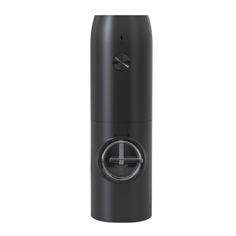 Conjunto de moedores automáticos de sal e pimenta de alta qualidade portátil com carregamento USB em dois pacotes