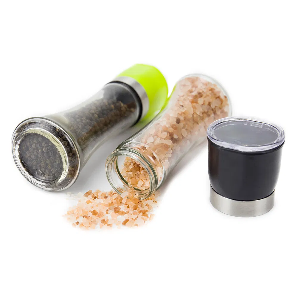 180ml Moedor de Sal e Pimenta de Cerâmica Ajustável de Grande Capacidade