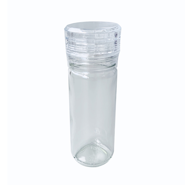 100ml Frascos de Vidro Transparentes para Temperos Moedor de Sal e Pimenta
