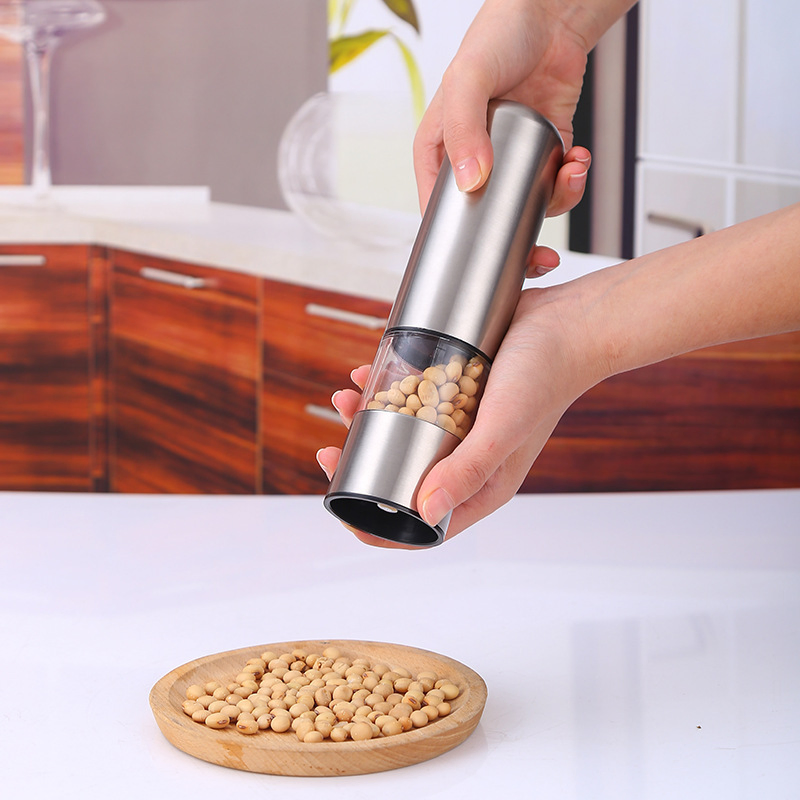 Moedor Elétrico Portátil de Sal e Pimenta Triturador Automático de Especiarias Mi23126