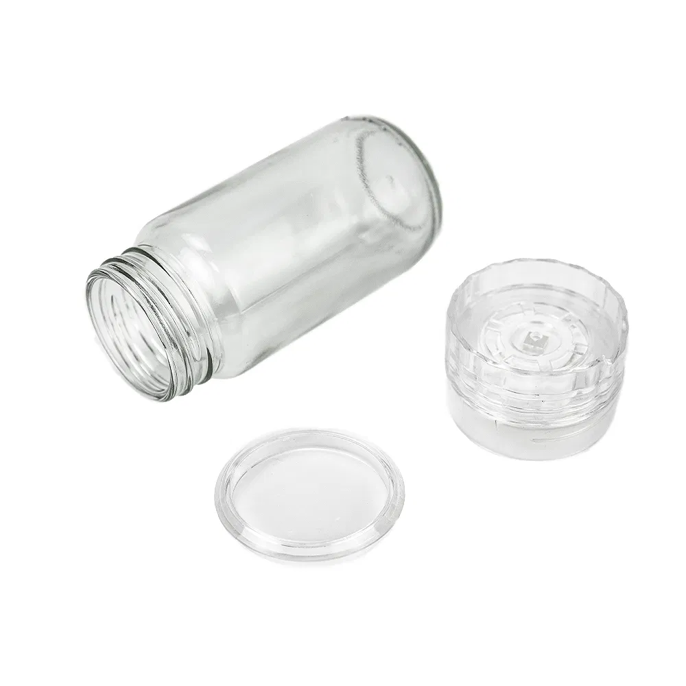 Moedor de Pimenta de Cerâmica 80ml Pote de Especiarias de Vidro Moedor de Sal e Pimenta