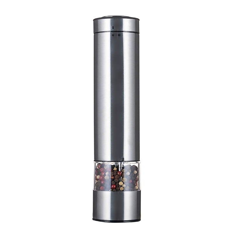 Moedor de Sal e Pimenta Elétrico Automático de Sal do Himalaia com Luz LED, Rotor de Cerâmica, Personalização de Logo para Atacado