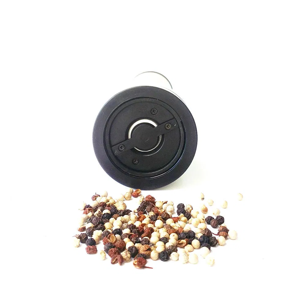 Moedor de Pimenta e Sal de Aço Inoxidável de Grande Capacidade, Moinhos Manuais com Núcleo Cerâmico e Ajuste de Granulometria