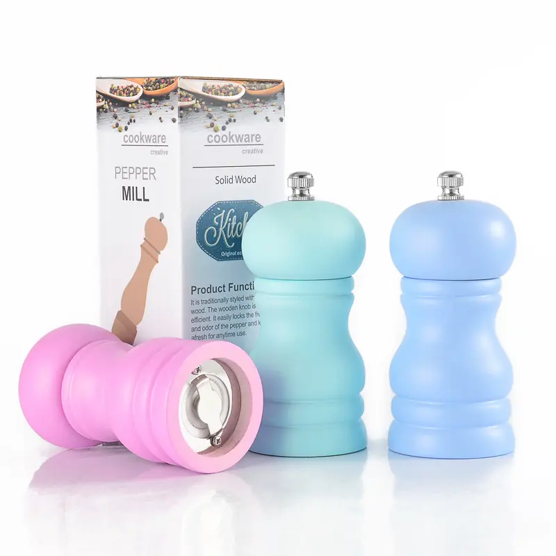 Conjunto de Moedores de Sal e Pimenta Mini Cumin Compacto