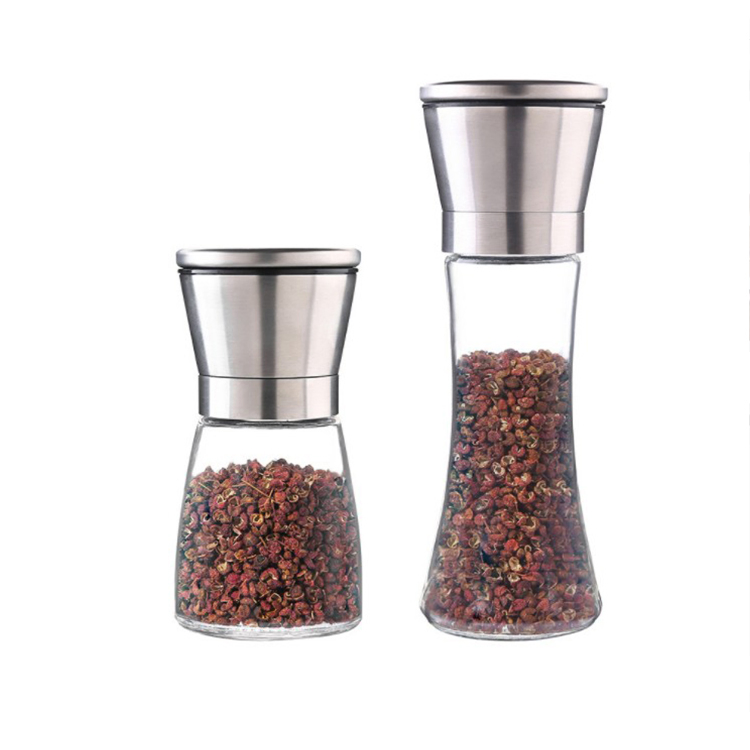 Atacado 180ml Manual de Cozinha Moedor de Sal e Pimenta Vazio