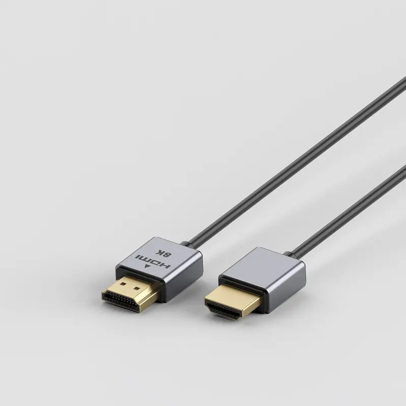 Discount Wholesale OEM 8K  48Gbps Ultra High Speed Ultra Slim HDMI 2.1 Cables with Ultra Certified Lable,36AWG OD:3.2mm; 4K@120Hz, 8K@60Hz, HDR 10, HDCP 2.2 & 2.3, 1440P, 1080P, eARC Compatible with Monitor UHD TV PC PS5 PS4 Blu-ray Factory, Suppliers