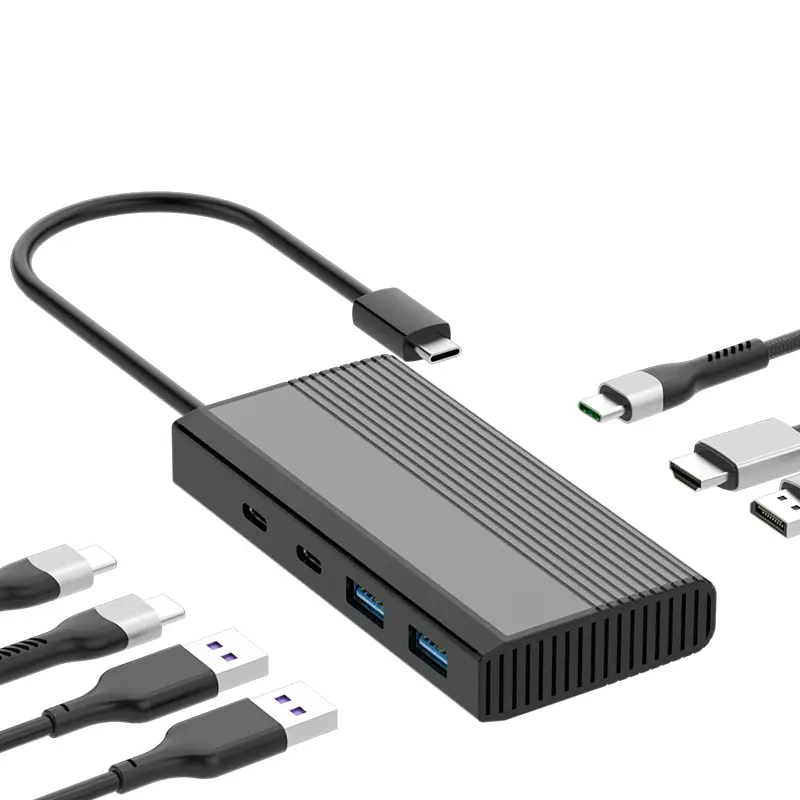 Buy ABS Shell Docking Station, 7in 1 USB Hub Manufacturer, Supplier