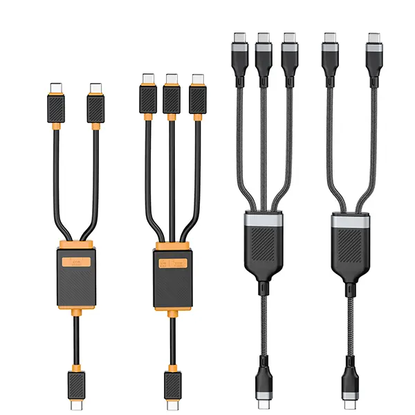 Multi USB C Splitter Cable Connection Diagram
