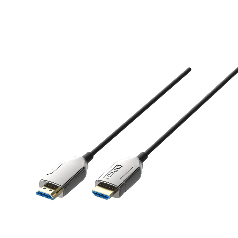 Custom Wholesale OEM Flexible 8K 48Gbps HDMI Active Optical Fiber AOC 10-100M Cable, 8K@60Hz, 4K@120Hz Ultra High Speed 48Gbps Dynamic HDR, eARC,ARR, Dolby Atmos, Compatible with PS5, Xbox Series X, UHD TV-Gold Manufacturer, Company