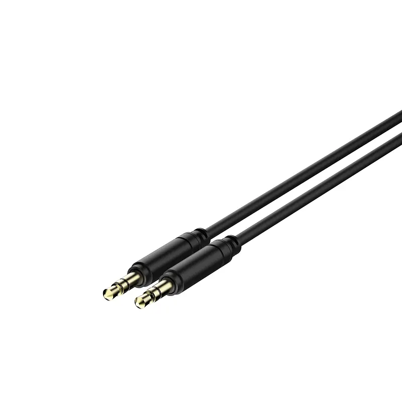 Wholesale Wholesale OEM 3.5 mm Male to Male Aluminum Shell, Gold-Plated connector  Stereo Audio Cable, 0.5-5M. Connect a compatible portable device to the AUX-in port of a car stereo, portable speaker, or other compatible device with this audio cable Products, Exporter