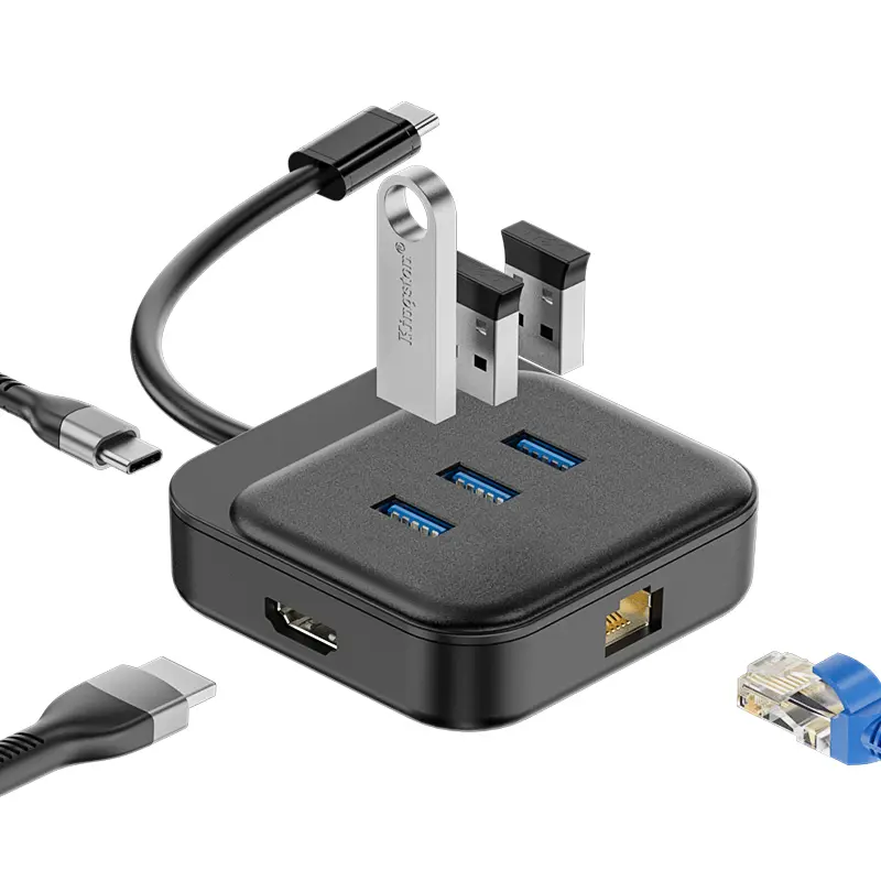 Cheap Square Docking Station, 6 in 1 USB Hubs Products, Supplier