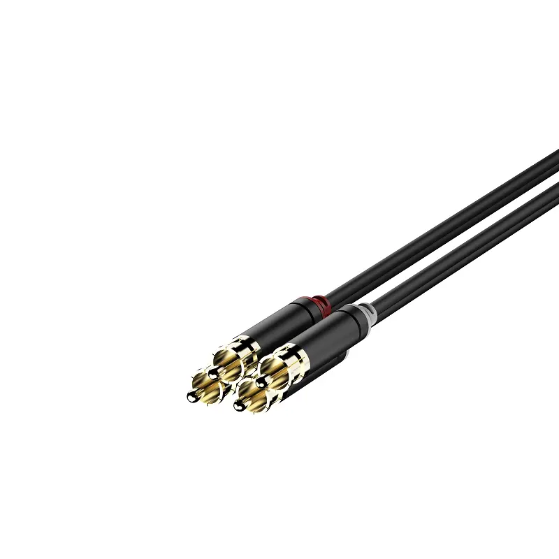 OEM Wholesale OEM 2-Male to 2-Male Aluminum Shell, Gold-Plated connector RCA Audio Stereo Subwoofer Cable - 0.5-5M. The 2RCA male to 2RCA male stereo audio cable transmits audio in stereo format Product, Pricelist